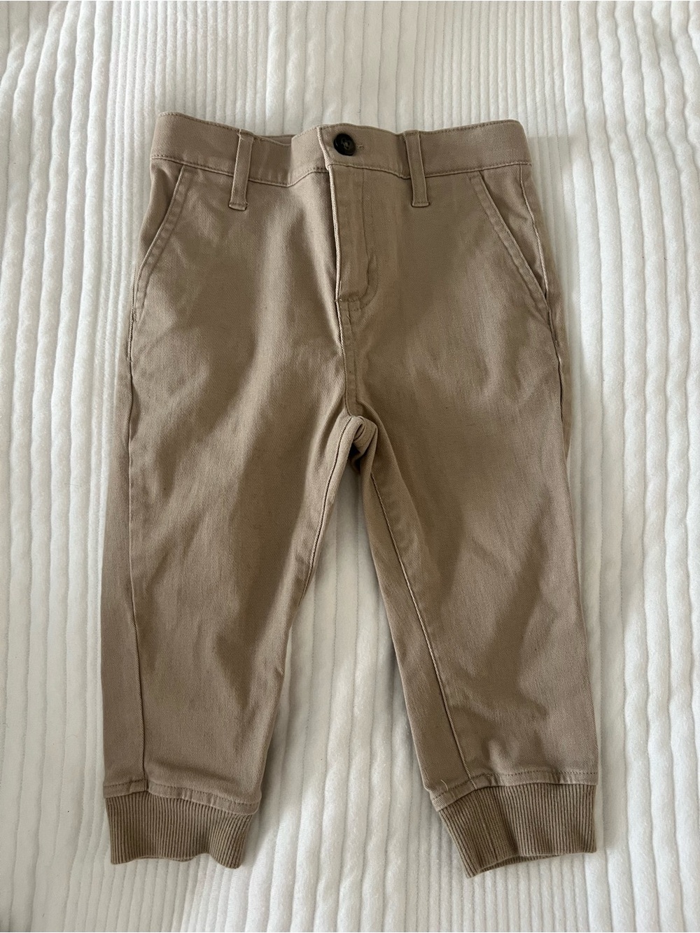 Janie and Jack Tan Jogger Pants